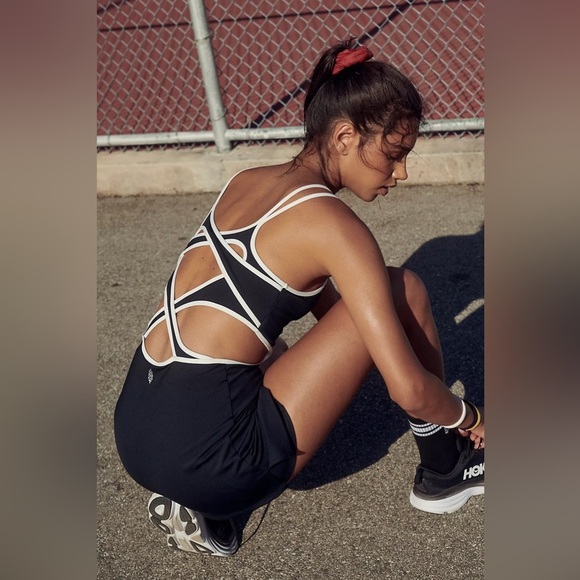 Free People / FP Movement One More Serve Dress - Black - Size Medium - Picture 4 of 11